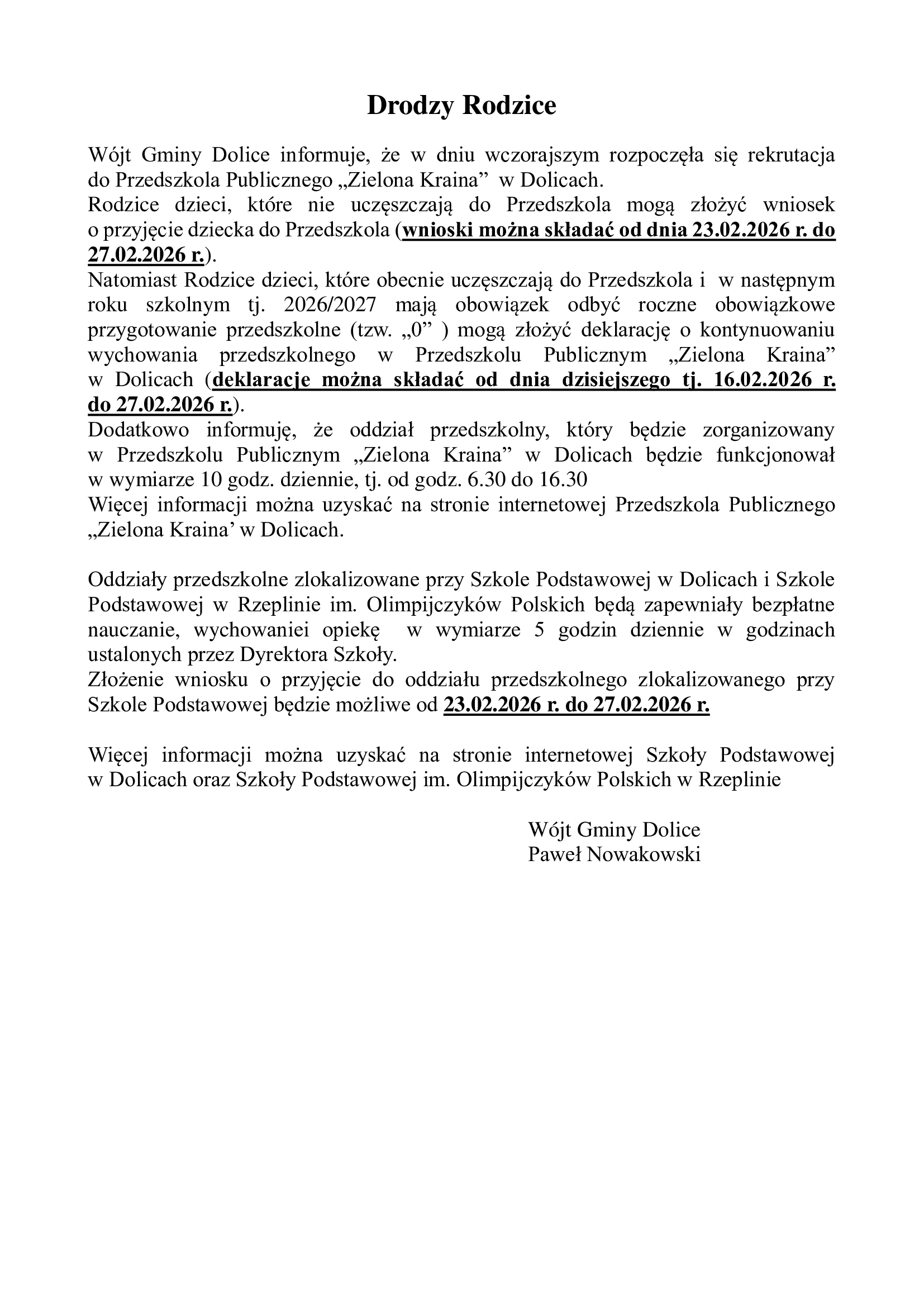 Oddziały-Przedszskolne