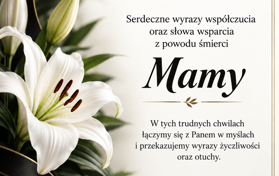 Kondolencje dla Edwarda Serafina