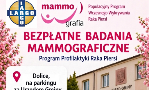 Zdjęcie do Bezpłatne badania mammograficzne w Dolicach