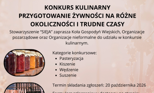 Zdjęcie do Konkurs kulinarny &bdquo;Przygotowanie żywności na r&oacute;żne okoliczności i trudne czasy&rdquo;